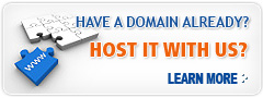 Have a Domain Already? Host It With Us!