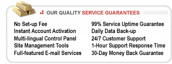 our quality service guarantees