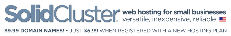 Solid Cluster Web Hosting and Domain Names Under $10